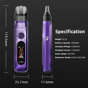 SMOK Novo Classy Pod System – 1350mAh Adjustable Pod Kit - Coffee and Vape Shop South Africa