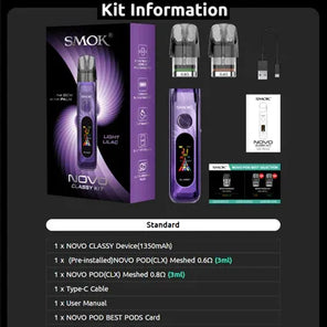 SMOK Novo Classy Pod System – 1350mAh Adjustable Pod Kit - Coffee and Vape Shop South Africa