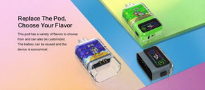 ATVS 30K disposable vapes in various colors displayed together with packaging