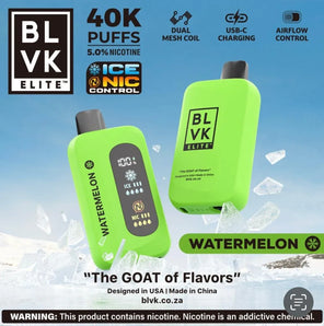 BLVK 40K Nic and Ice Control - Coffee and Vape Shop South Africa