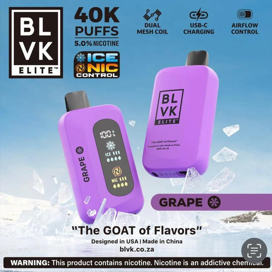 BLVK 40K Nic and Ice Control - Coffee and Vape Shop South Africa
