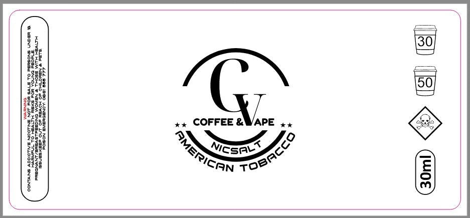 Coffee and Vape House Juices 30mg Nic Salts 30ml