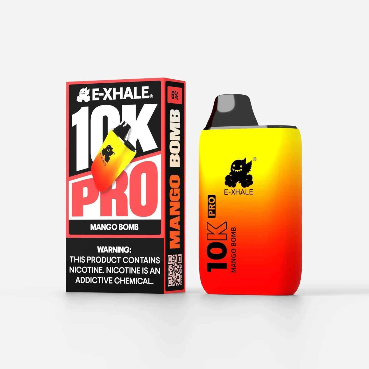 E-XHALE 10K Pro Mango Bomb 5% rechargeable vape