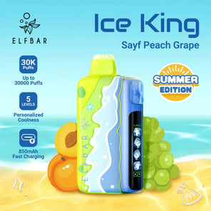Elf Bar Ice King 25000 Puffs LCD Display Disposable Vape - Coffee and Vape Shop South Africa