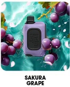 Insta Bar 20K Puffs Sakura Grape flavor disposable vape with purple grape design