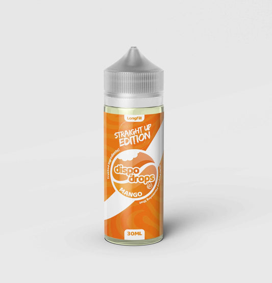 Dispo Drops Straight Up 120ml Longfill | 30ml Freebase Flavour Shot