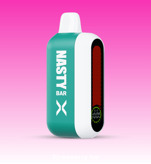 Nasty Bar X 14000 disposable vape in solid white and green finish – high-capacity rechargeable vape