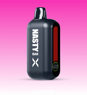 Nasty Bar X 14000 disposable vape in black and teal – rechargeable design with LED display