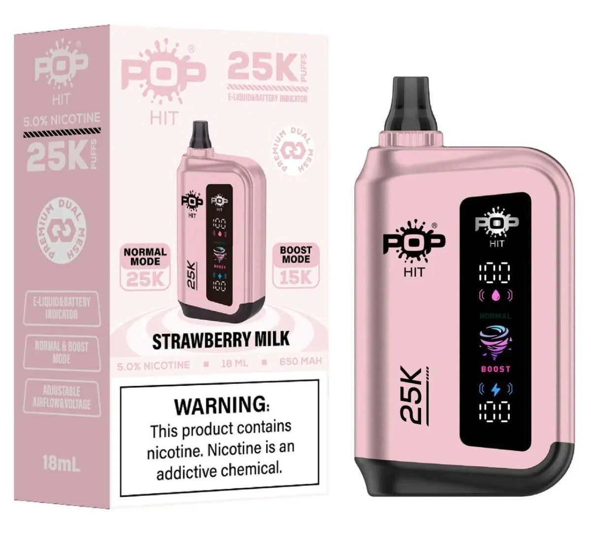 vape price in south africa Pop Hit 25K Disposable Vape - Dual Mode 25000 Puffs