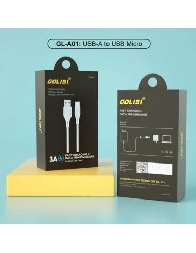 Golisi 3A Micro USB & 5A Type-C Data Transmission Cable