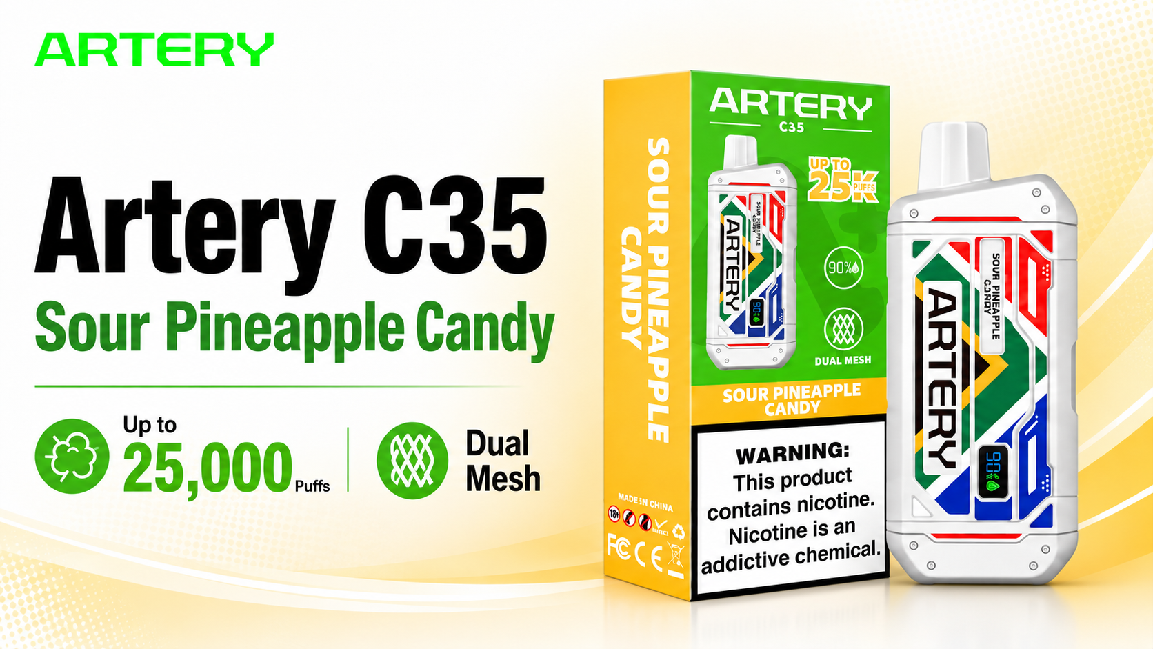 ARTERY Blade 25K Disposable Vape - 25,000 Puffs | Dual Mesh | 5% Nicotine