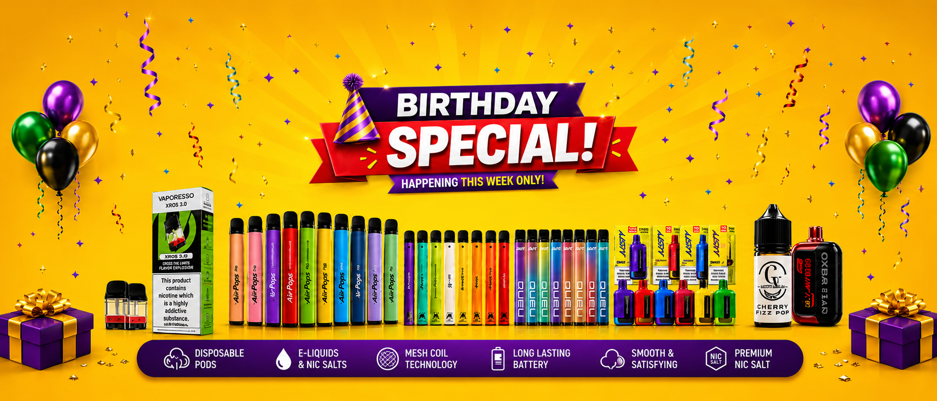 SPECIALS AT COFFEE AND VAPE