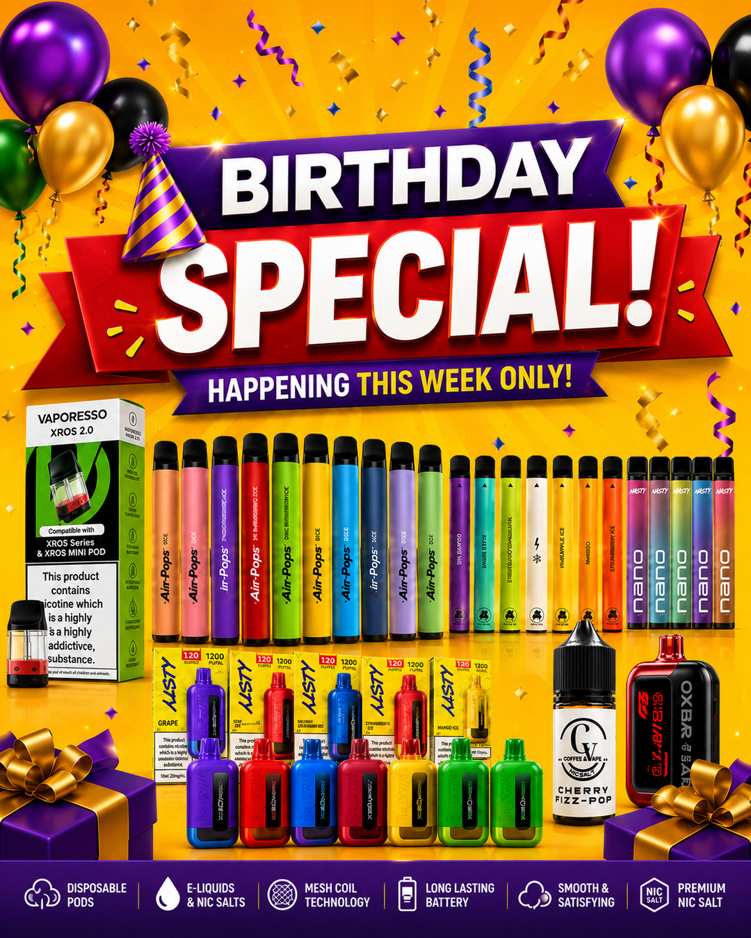 SPECIALS COFFEE AND VAPE 2