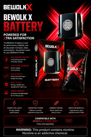 Bewolk X Pod System - Battery Only