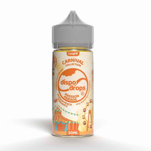 Dispo Drops Carnival Longfilll Freebase 30ml in 120ml Bottle