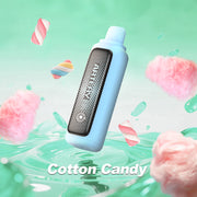 Vape device with 'Arttery' branding on a cotton candy-themed background