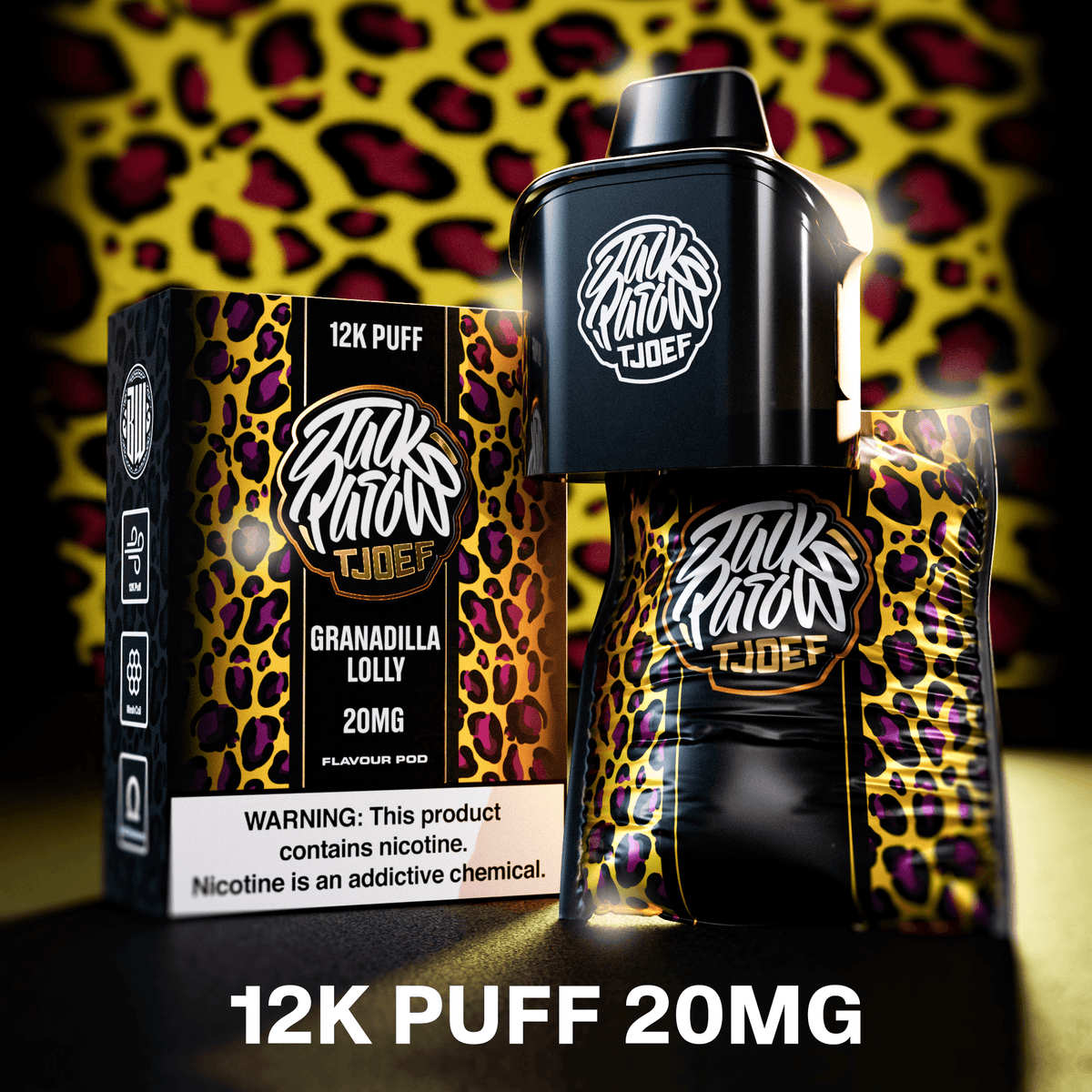 Jack Parow Tjoef 12K Replacement Pod | Pod Only | 20MG