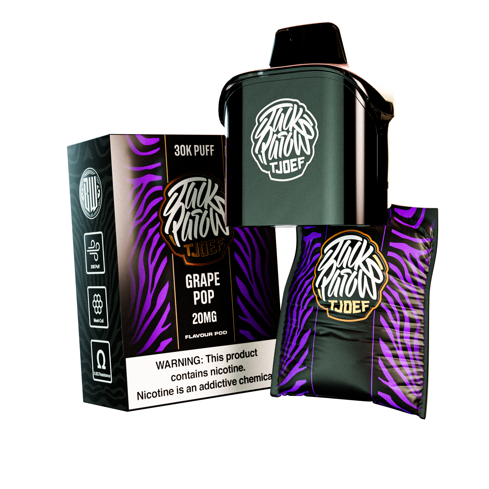 Jack Parow Tjoef 12K Replacement Pod | Pod Only | 50MG