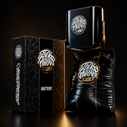Jack Parow Tjoef rechargeable battery device for pod system with premium black and gold packaging