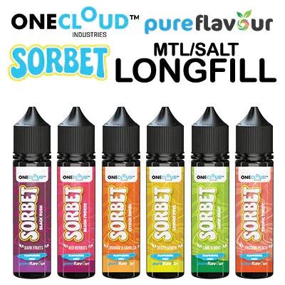 One Cloud Sorbet 60ml Longfill E-Liquid - MTL Nic Salt - Coffee and Vape Shop South Africa