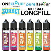 One Cloud Sorbet 60ml Longfill E-Liquid - MTL Nic Salt - Coffee and Vape Shop South Africa