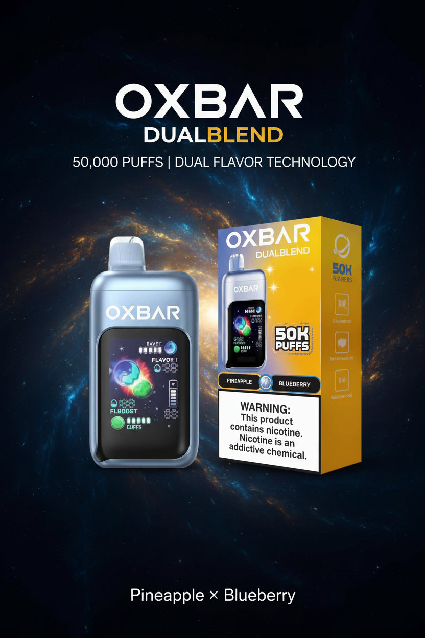 OXBAR DualBlend 50K Disposable Vape – Dual-Flavor Blending, 50,000 Puffs
