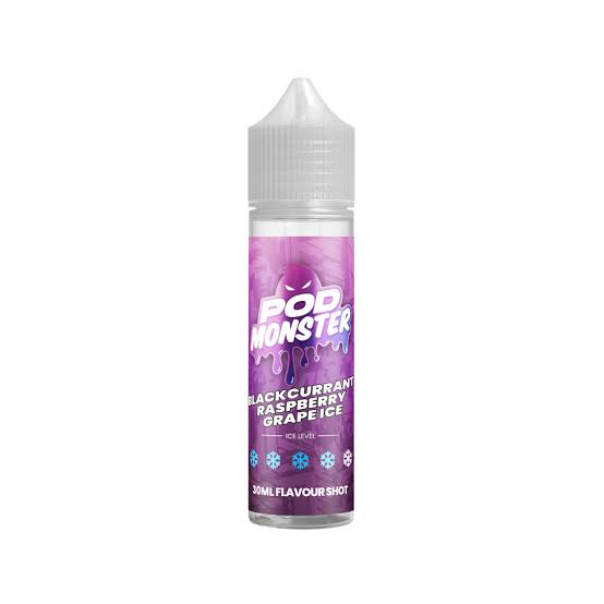 PodMonster60mlLonfgfill_Blackcurrant_Raspberry_Grape_Ice