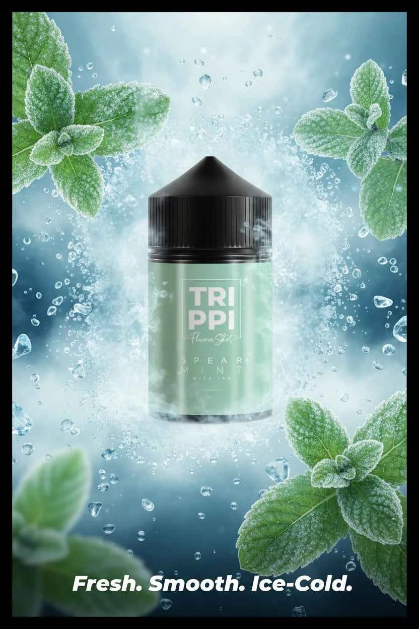Trippi Spearmint Ice Flavour Shot 30ml Long Fill MTL/Salt