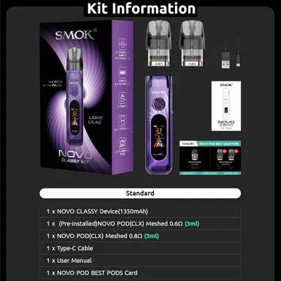 SMOK Novo Classy Pod System – 1350mAh Adjustable Pod Kit - Coffee and Vape Shop South Africa