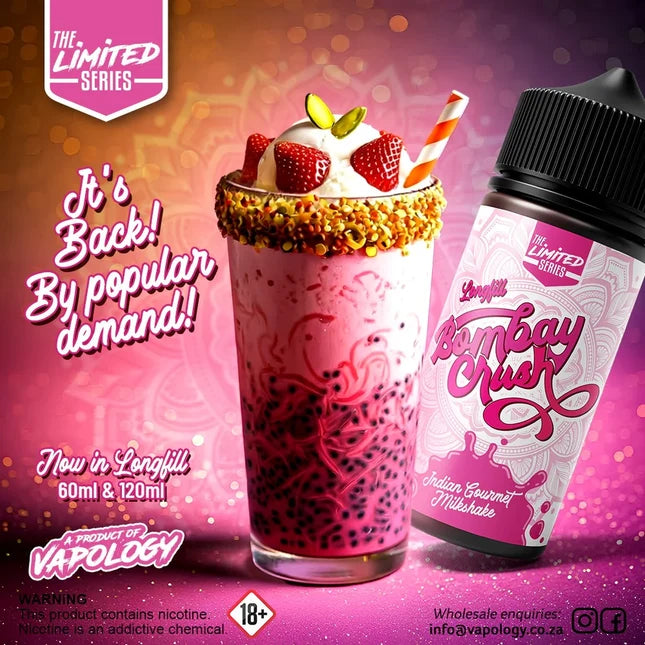 Vapology Bombay Crush 60ml Longfill | Nic Salt Sold Separately