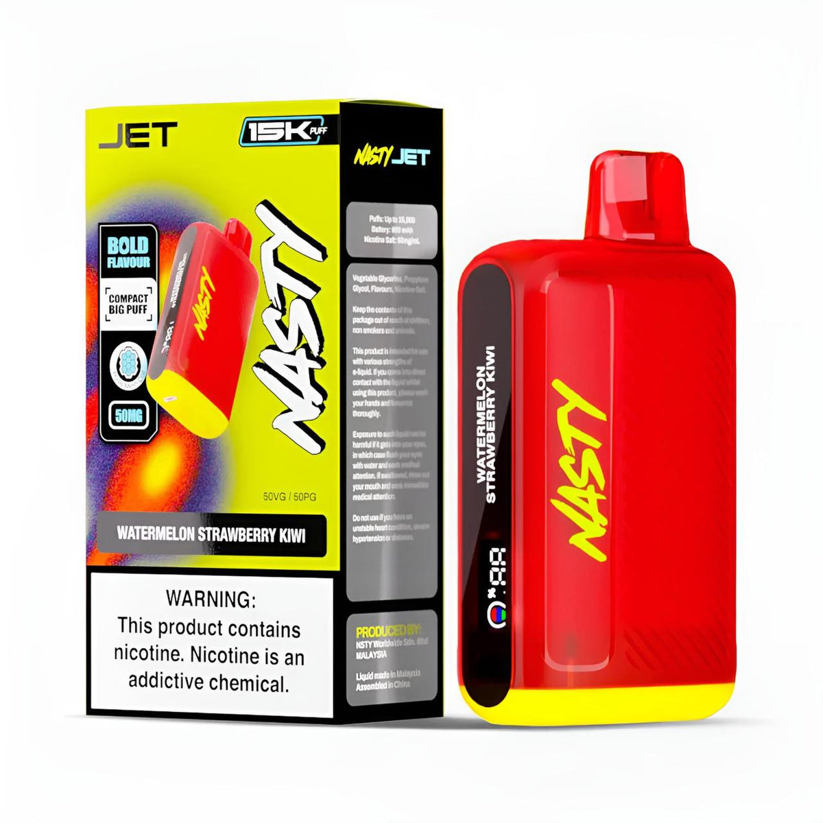 Nasty Jet 15Ki Disposable Vape | 50mg | 15,000 Puffs