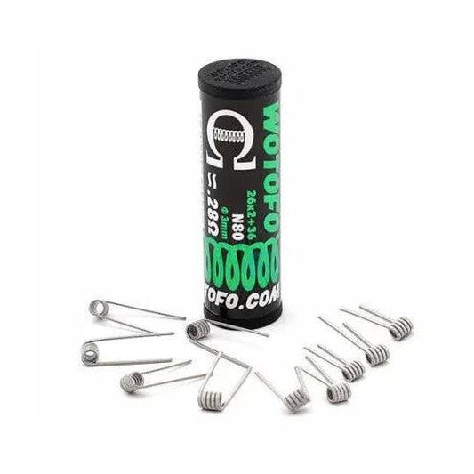Wotofo Dual Core Fused Clapton Pre-Built Coils - Coffee and Vape Shop South Africa