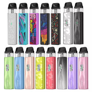 Assorted colorful vape devices on a white background Vaporesso XROS 4 Mini