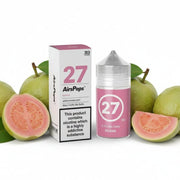 Airspops 27 e-liquid bottle and packaging on a white background