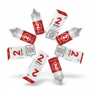 Airspops vape juice bottle and packaging on a white background