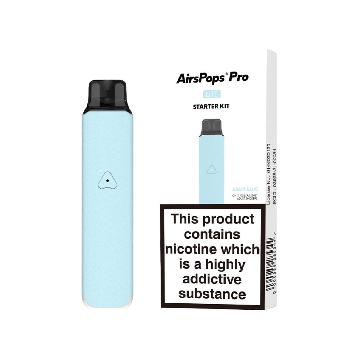 AIRSCREAM AirsPops Pro Lite Starter Kit Aqua Blue