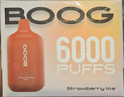 POOG 6000 Puffs disposable vape in red – sweet flavor and compact design
