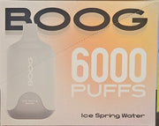 Bright multi-color disposable vape set on blue patterned background – bargain vapes