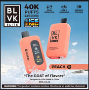 BLVK 40K NIC&ICE Disposable Vape – Blue Razz Ice – 40,000 Puffs Rechargeable – Coffee and Vape South Africa