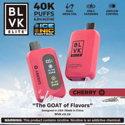 BLVK 40K NIC&ICE Disposable Vape – Strawberry Ice – 40,000 Puffs Rechargeable – Coffee and Vape South Africa