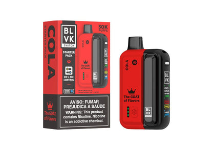 BLVK Switch 30K Starter Kit 50mg Cola with battery and pod