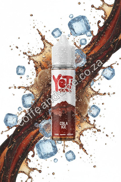 Yeti Cola Ice vape juice bottle on a white background