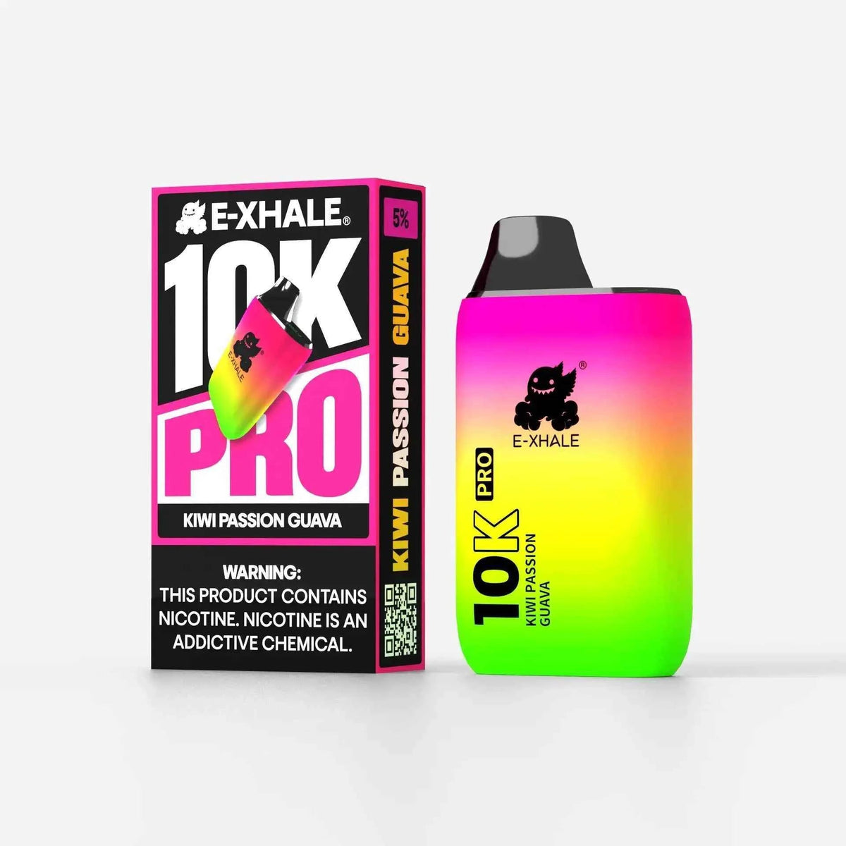 E-XHALE 10K Pro Kiwi Passion Guava 5% rechargeable vape