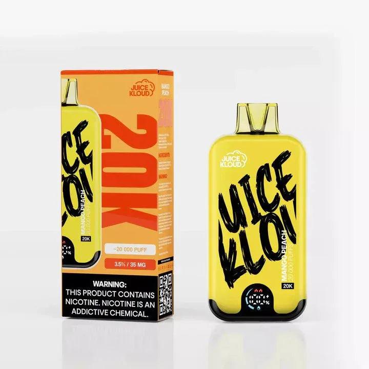 E-XHALE Juice Kloud 20K Mango Peach rechargeable disposable vape, 3.5% nicotine