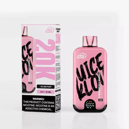 E-XHALE Juice Kloud 20K Strawberry Energy rechargeable disposable vape, 3.5% nicotine