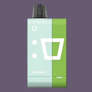 Elf Bar EW 9000 Kit disposable vape in green color displayed on purple background