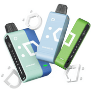 Elf Bar EW9000 Pod disposable vapes in assorted colors arranged together