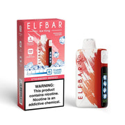 Elf Bar Ice King 25 000 disposable vape in bright pink color with packaging