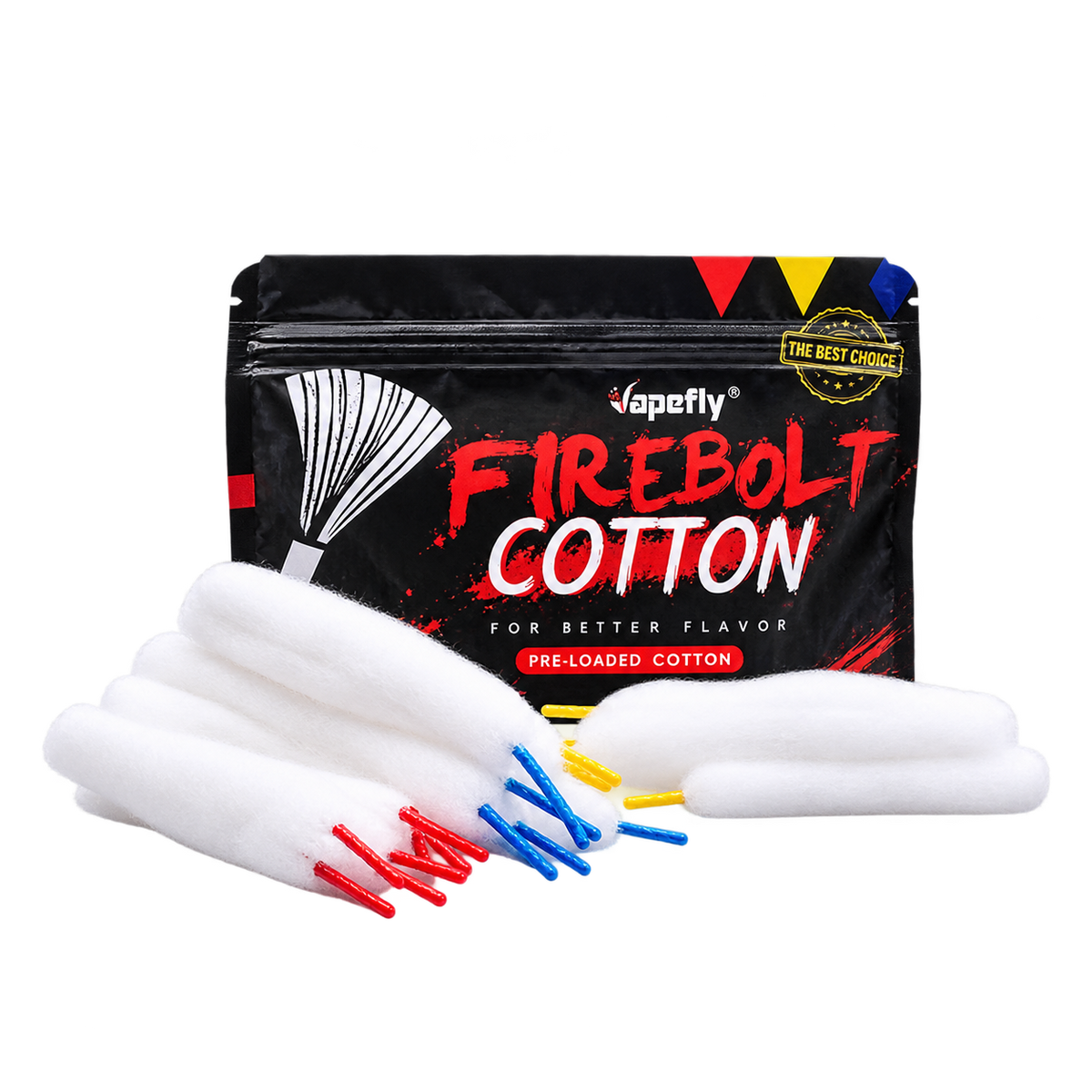 Vapefly Firebolt Cotton Mixed Edition | 21 Pre-Loaded Cotton Wicks