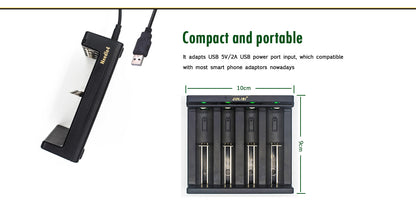 Golisi Needle 4 portable four-slot USB charger with compact dimensions